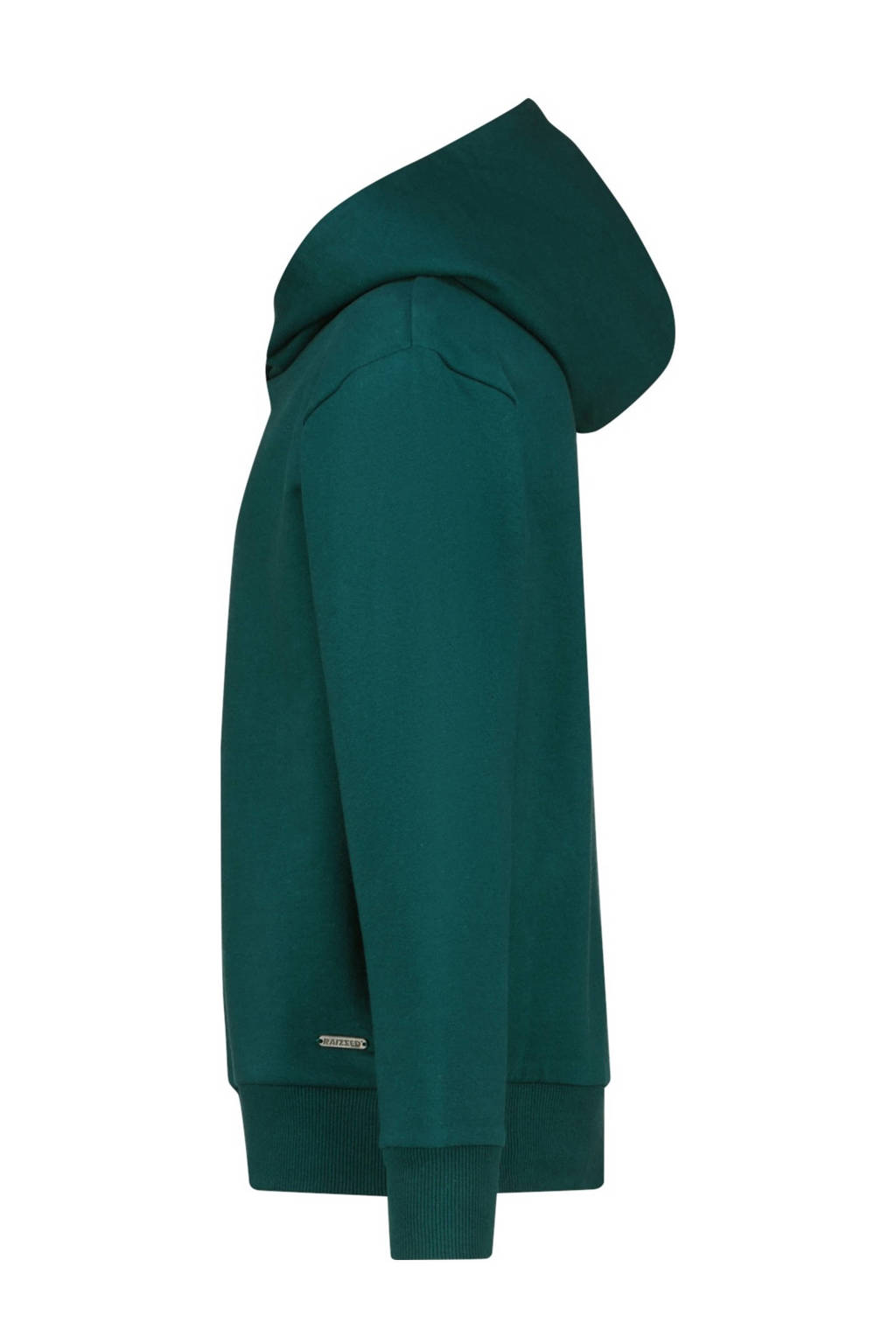 Raizzed hoodie Valencia met printopdruk warm donkergroen