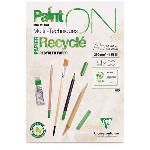 Clairefontaine Paint ON Mixed Media, Recyclingpapier