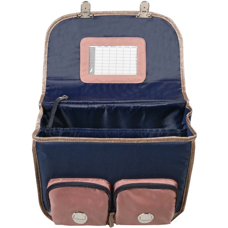 Quo Vadis - Cartable scolaire - Louise & Arthur - Multicolore - 38x30x14 cm - Toile (polyester) - 2 compartiment(s) - Avec bretelles et poignée