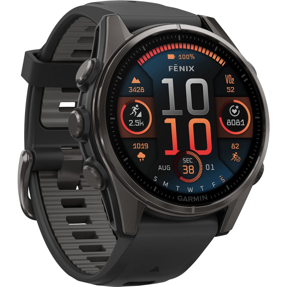Garmin Fenix® 8 – 43mm Amoled Pulsuhr sapphire schwarz