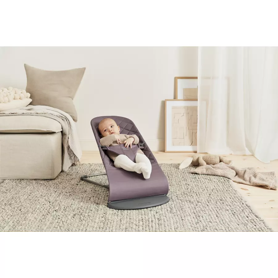 BABYBJÖRN Babywippe Bliss Cotton Dunkelviolett