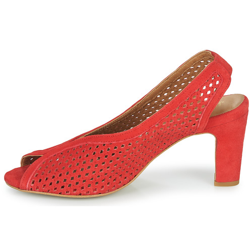 JB Martin - LUXE - CHEVRE VELOURS PERFO ROUGE