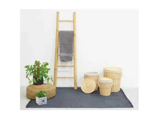 Coffres à linge en osier blanc (Lot de 3)