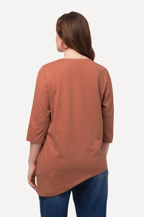 Shirt, Rundhals, 3/4-Arm, Biobaumwolle