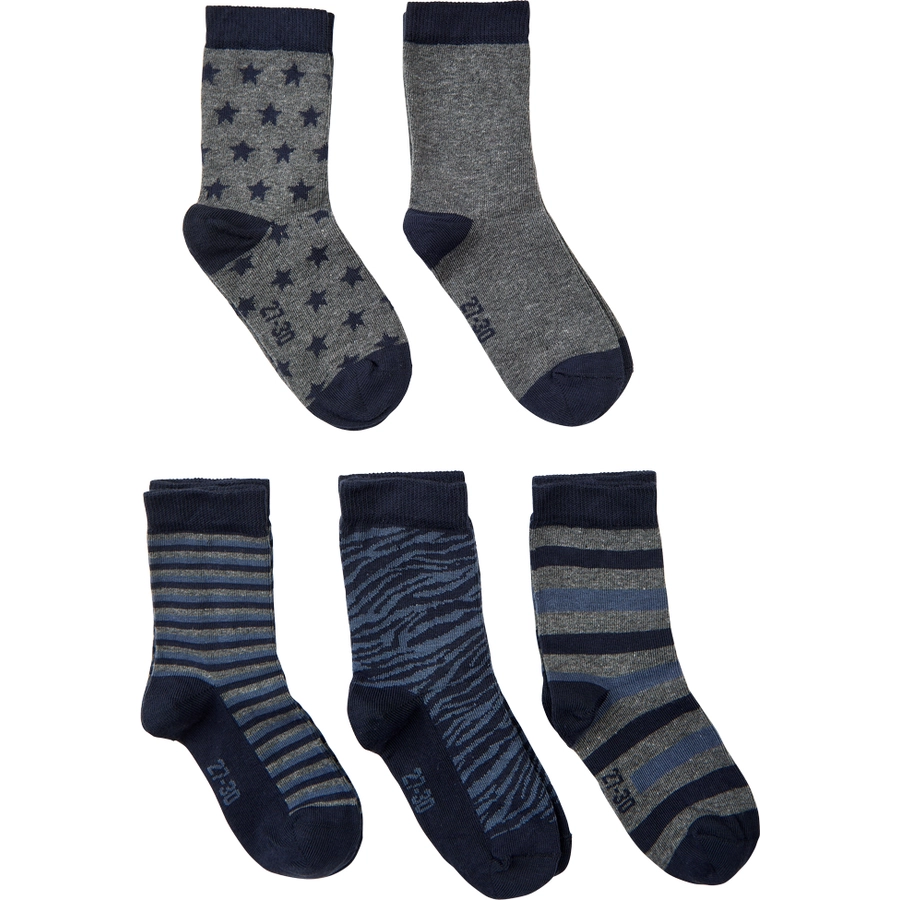 Minymo Socken 5er Pack Hellgrau