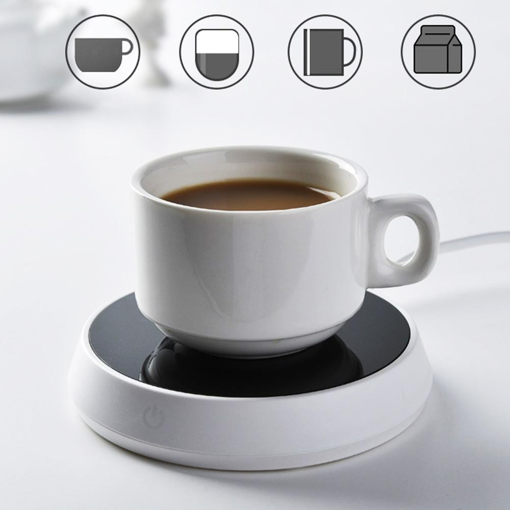 Mini Tassenwärmer Heizplatte mit Automatischer Ausschalt Funktion - Weiss
