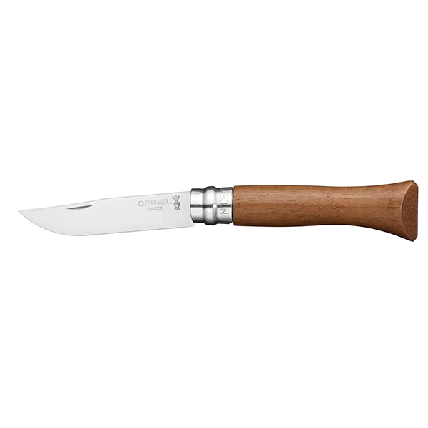 Couteau pliant N°06 Inox 7 cm manche en Noyer Opinel