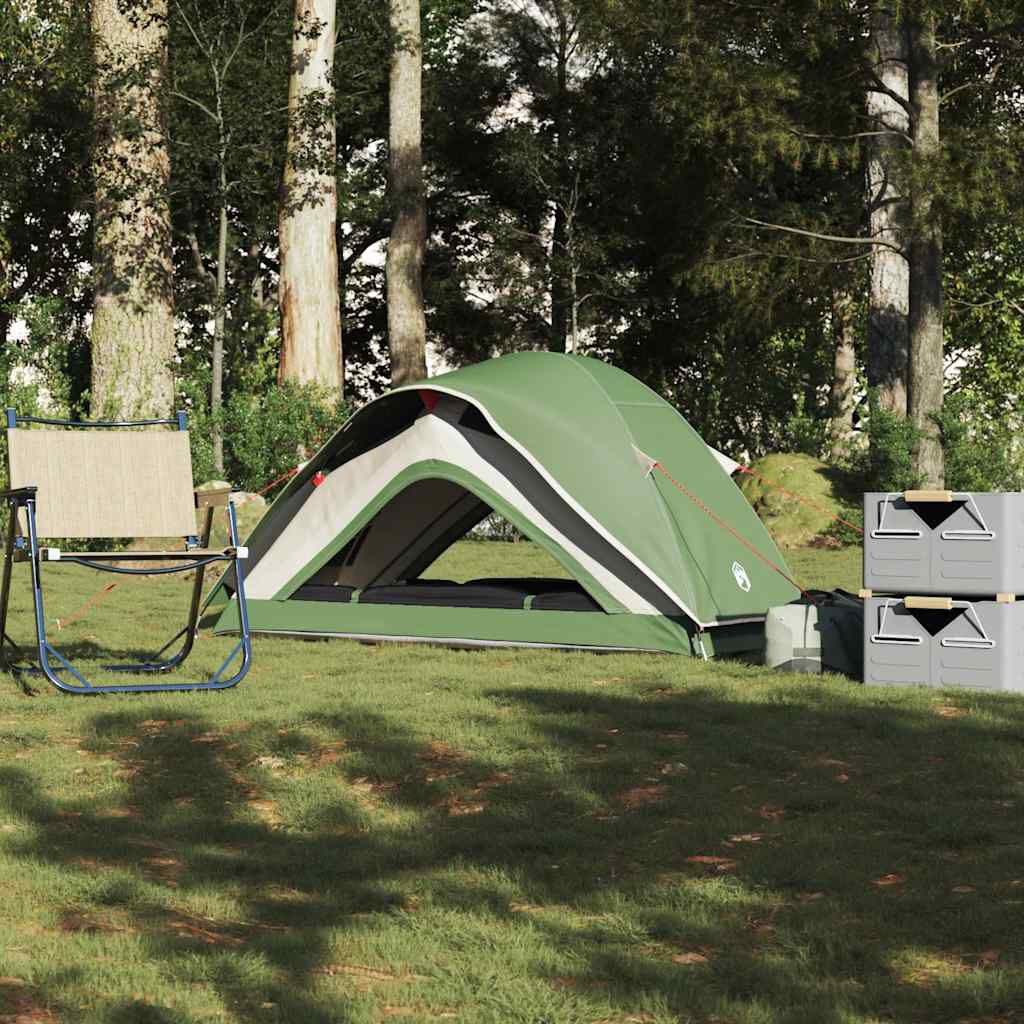 vidaXL 1-persoons kampeertent, groen, waterdicht