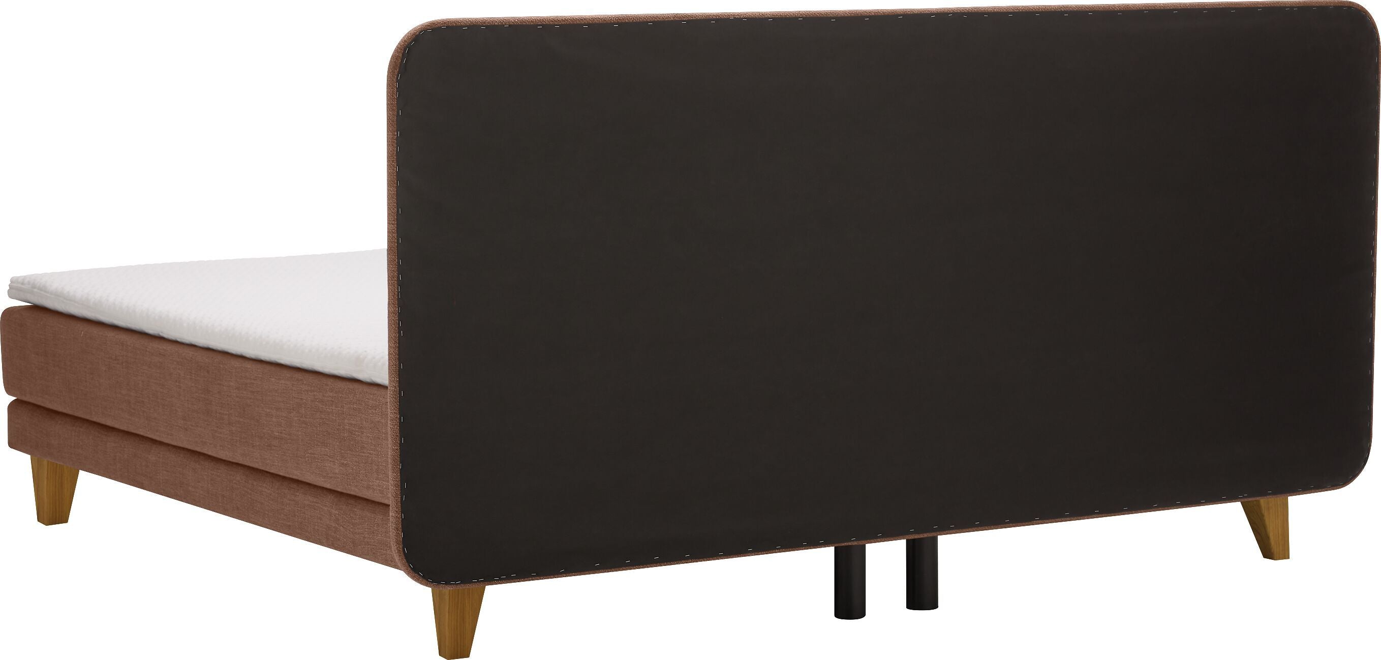 bico GOODNIGHT Boxspringbett - Cognac / B: 160.0 cm x T: 200.0 cm