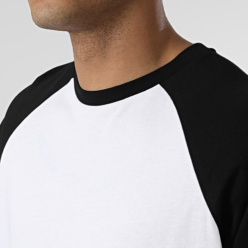 Tee Shirt Manches Longues Oversize Raglan TB4911 Blanc Noir