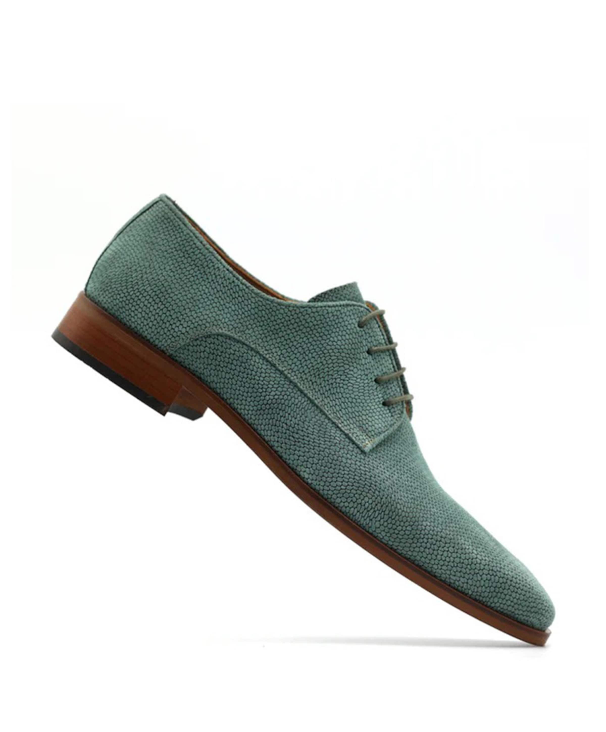 Melik Gabbro heren veterschoenen groen