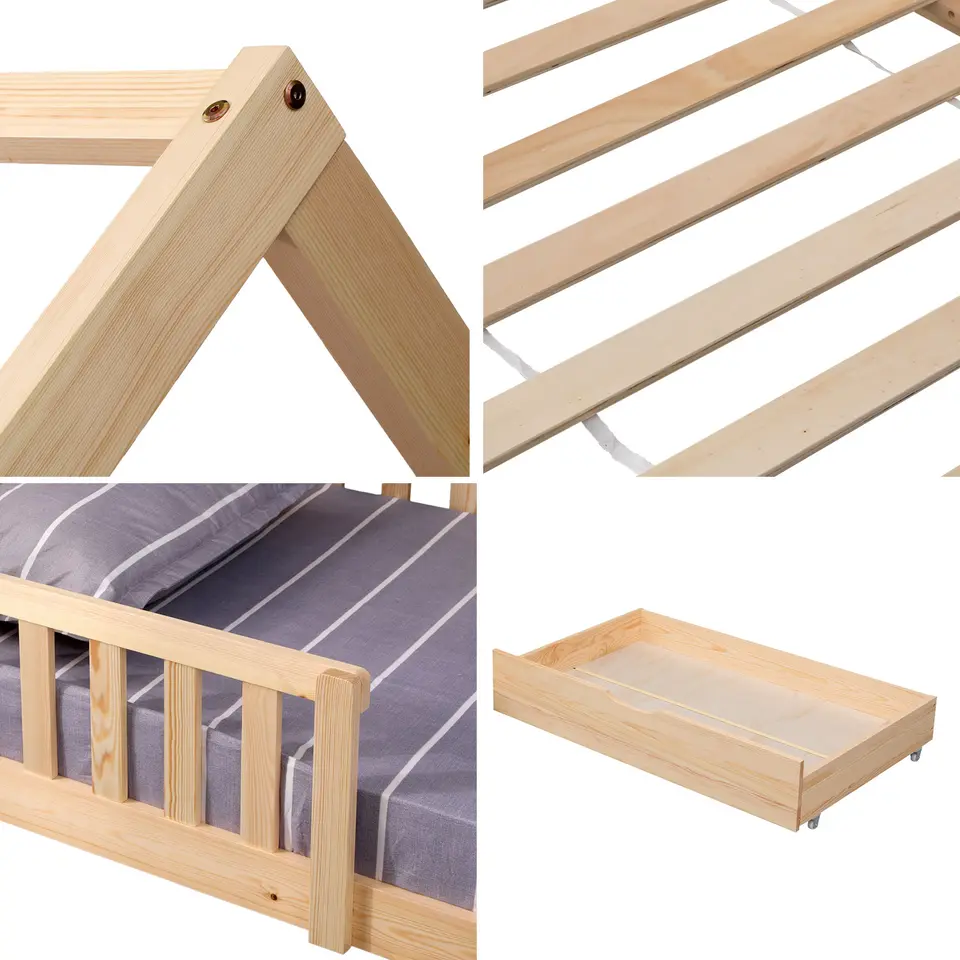 Happy Garden Bed MARCEAU - Bruin - Hout
