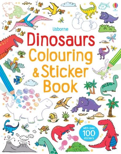Dinosaurs Colouring & Sticker Book - Sticker and Colouring Book (Paperback)
