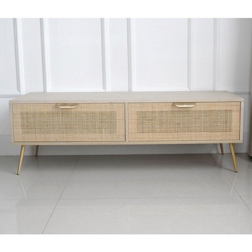 Signes Grimalt - Mueble Tv con dos Cajones Marrón