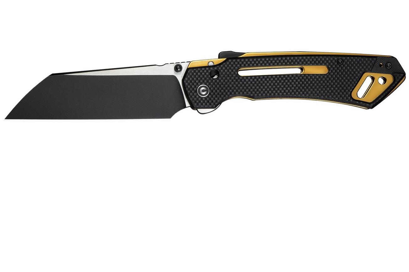 Civivi Buster FG C24052-1 Blackwashed Nitro-V, Black G10, zakmes, Snecx Tan design