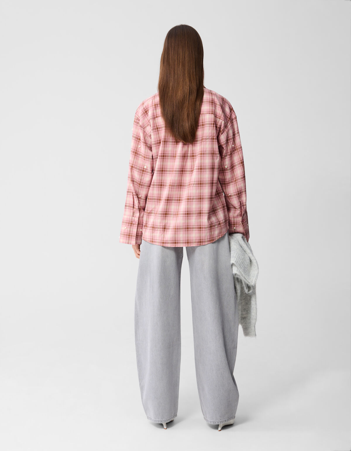 Baggy Fit Jeans Lichtgrijs