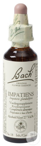 Fleurs De Bach Remedie 18 Impatiens/Impatiente 20ml