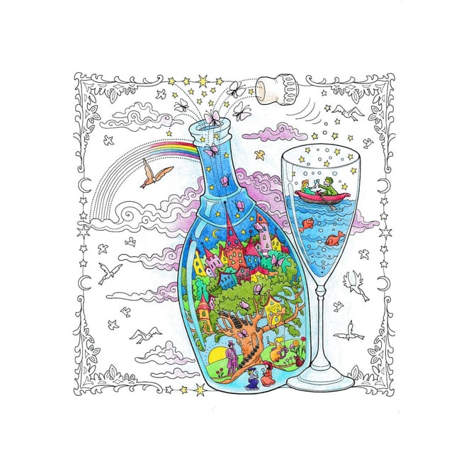 Wundervolle Welten im Glas - Ausmalen und Entspannen - Colorful World