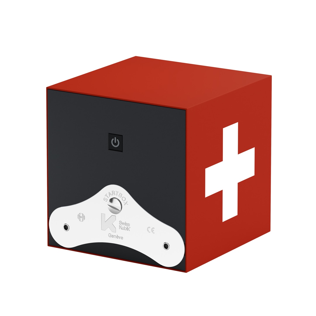 SwissKubik Startbox Soft-Touch Schweizerkreuz - 1 Uhr