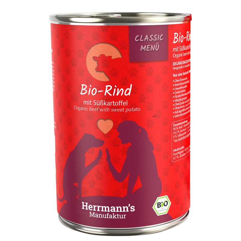 Lot Herrmann's Menu Bio Classic 12 x 400 g