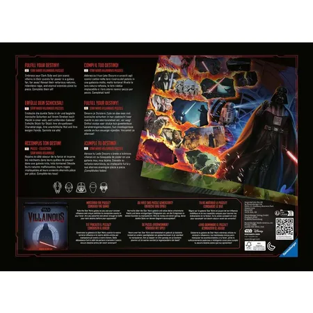 Ravensburger Puzzle - Star Wars Villainous: Kylo Ren, 1000 Teile