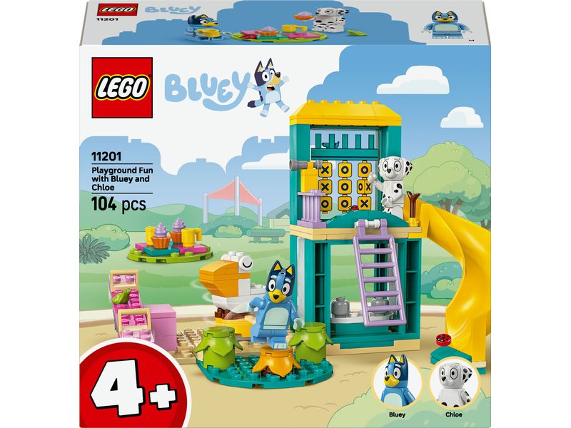 LEGO® Bluey und Chloe auf dem Spielplatz 11201 Bau- und Spiel-Set für Kinder