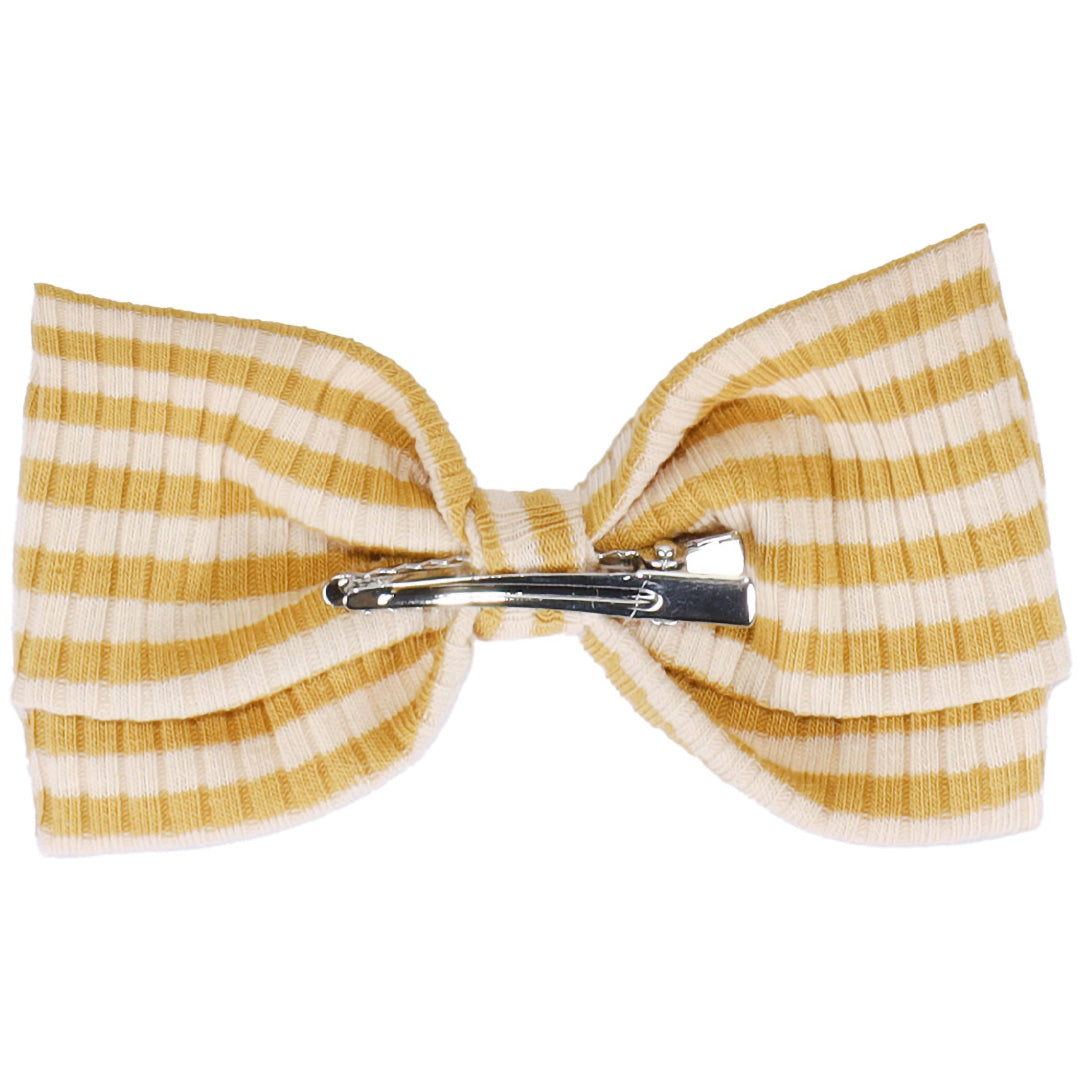 sticky lemon haarclip strik - seaweed yellow