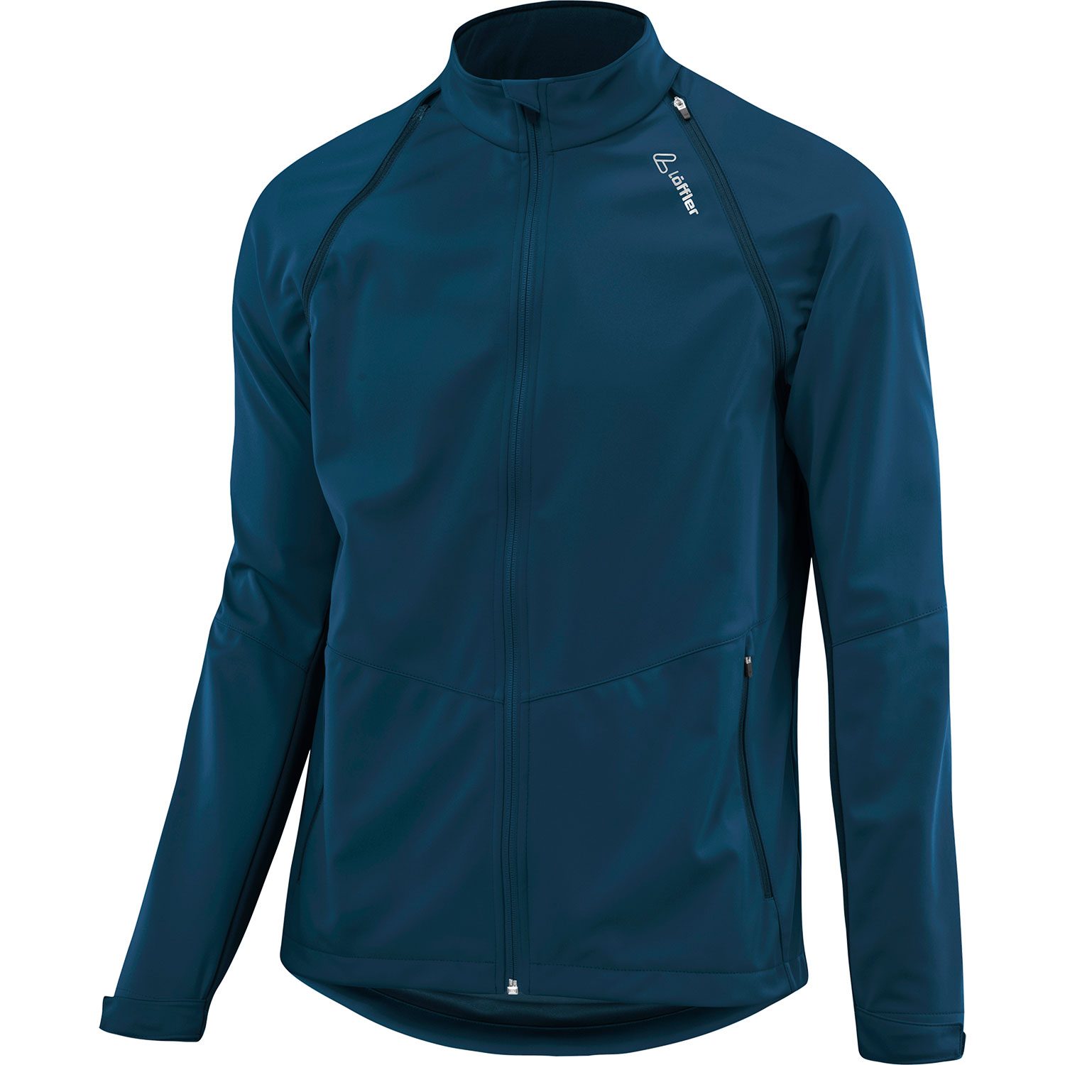 Löffler GORE-TEX INFINIUM™ Windstopper® Light Zip-Off Langlaufjacke Herren deep water