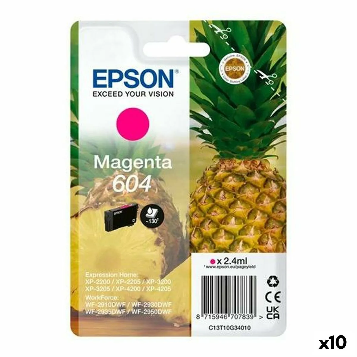EPSON Cartouches XP-2200 WF-2910DWF Noir/Magenta