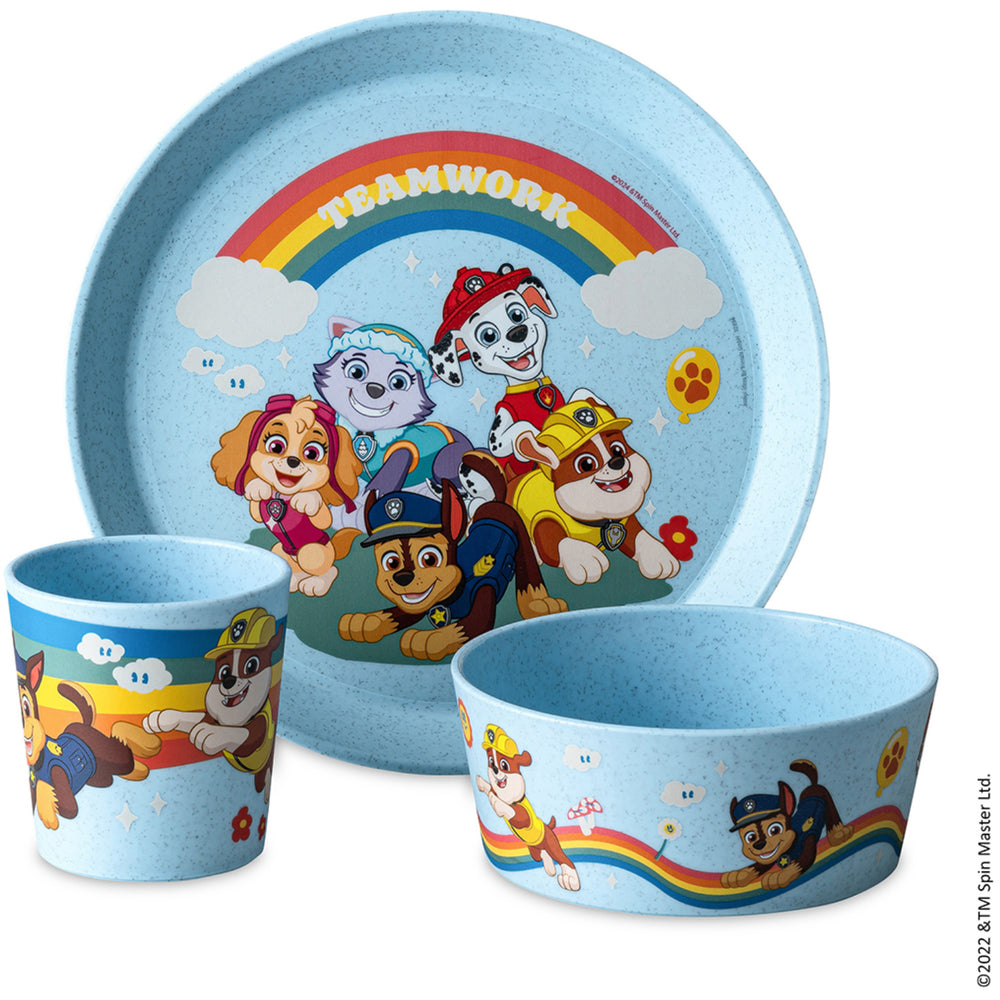 Køb Koziol Organic Sky Blue Small Tallerken + Skål + Kop Connect Grow Paw Patrol