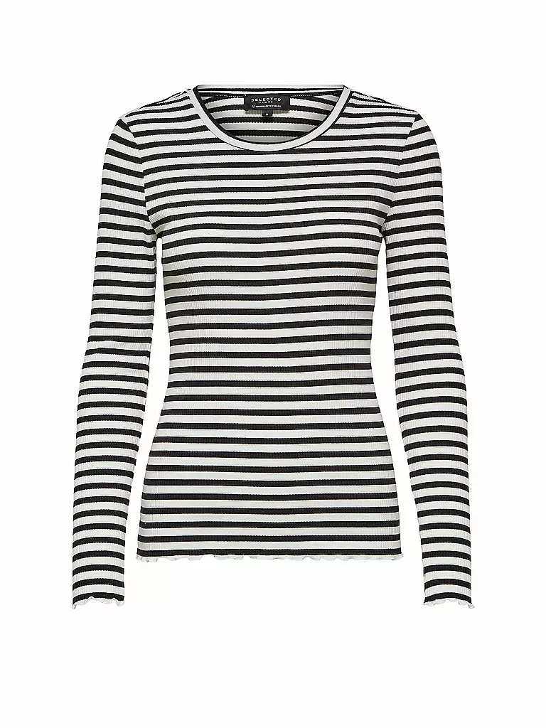SELECTED FEMME Langarmshirt SLFANNA  schwarz