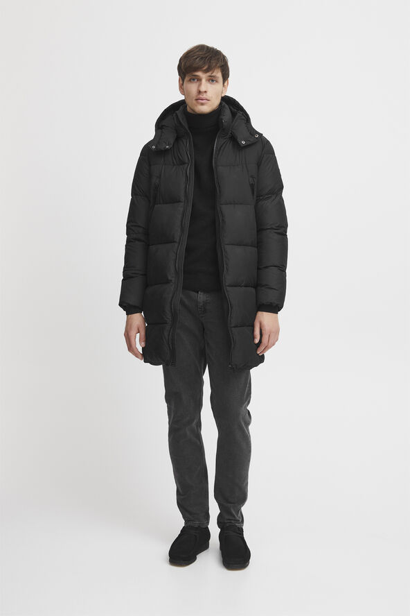 Casual Friday CFEVANS 0085 long puffer jacket Anthracite black