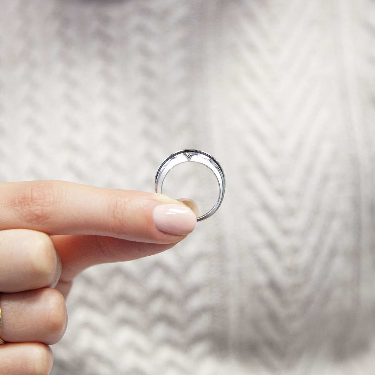 Bague VAN BRILL or blanc 750, diamants.