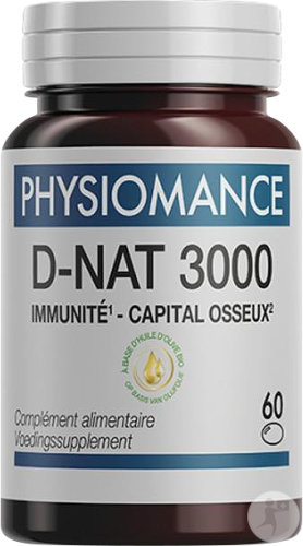 Physiomance D-Nat 3000 Immunité-Capital Osseux 60 Capsules