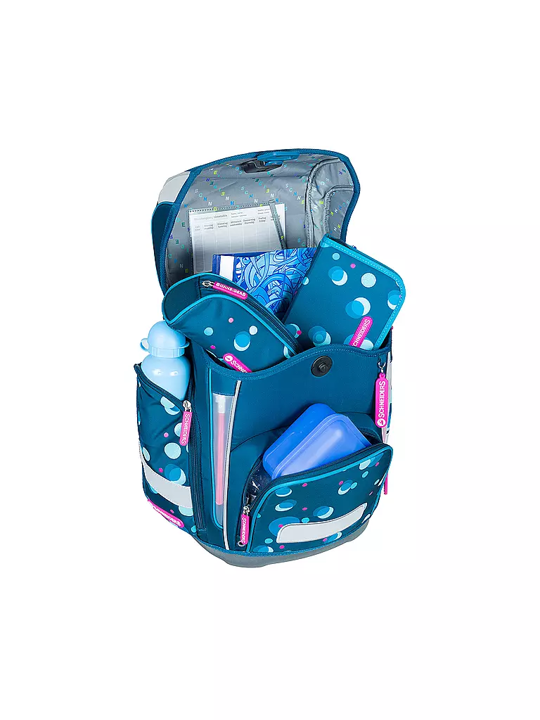 SCHNEIDERS Schultaschen Set Ergolite 9tlg Polkadot petrol