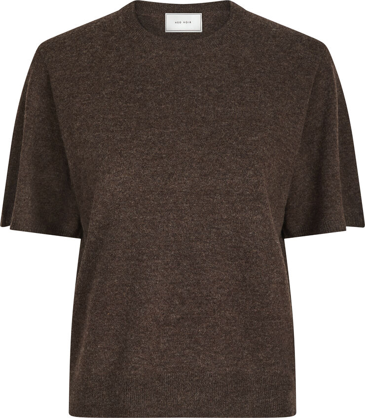 Neo Noir Missy Knit Tee Brown melange