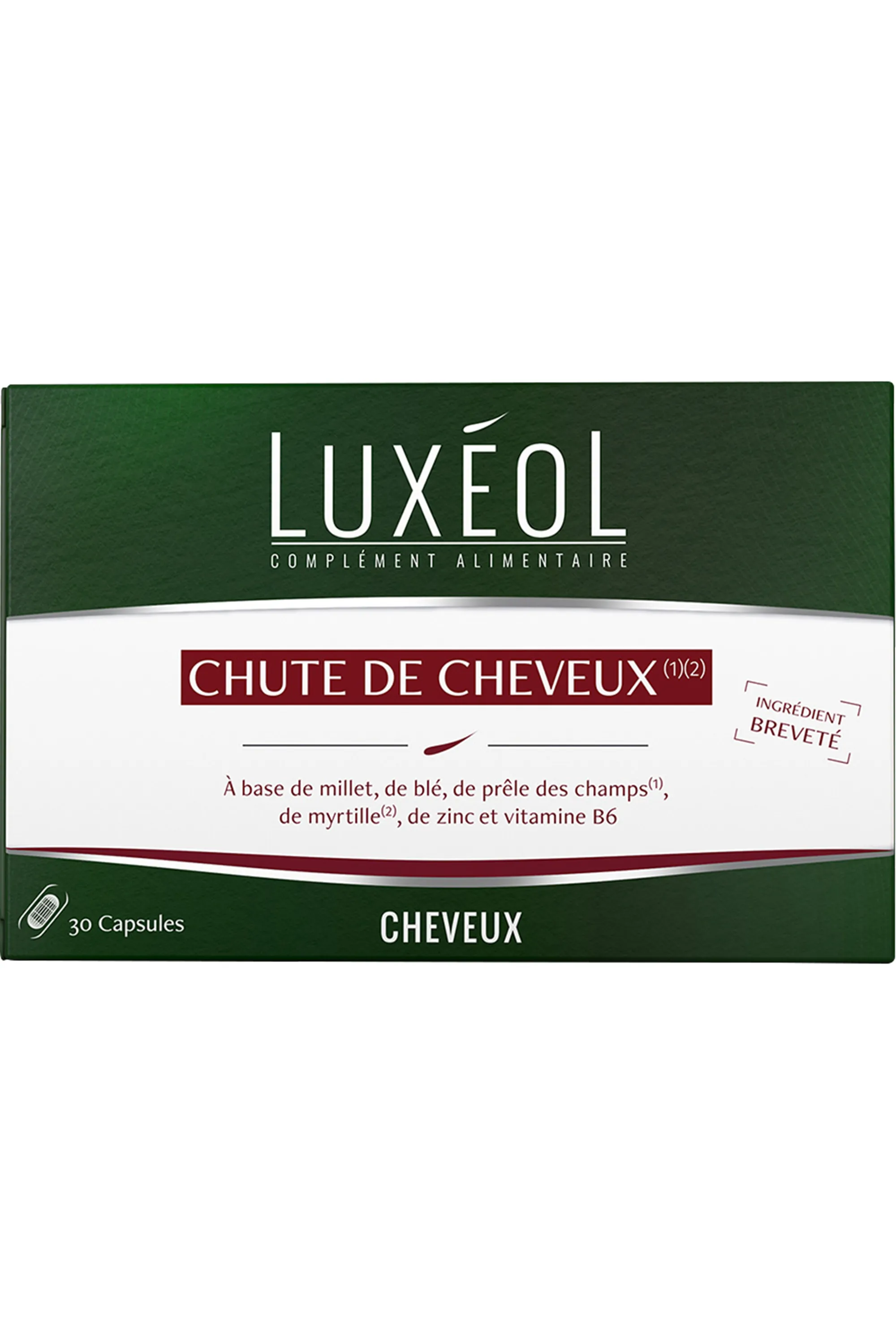 Luxéol Compléments alimentaires chute de cheveux-39 g