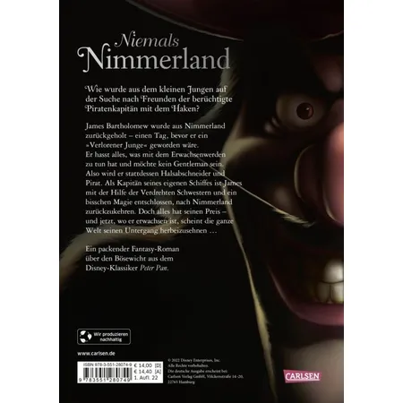 Carlsen Verlag Disney Villains 9: Niemals Nimmerland