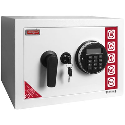 Reskal SE 2 Premium - Coffre-fort 16,5L à code - acier blanc