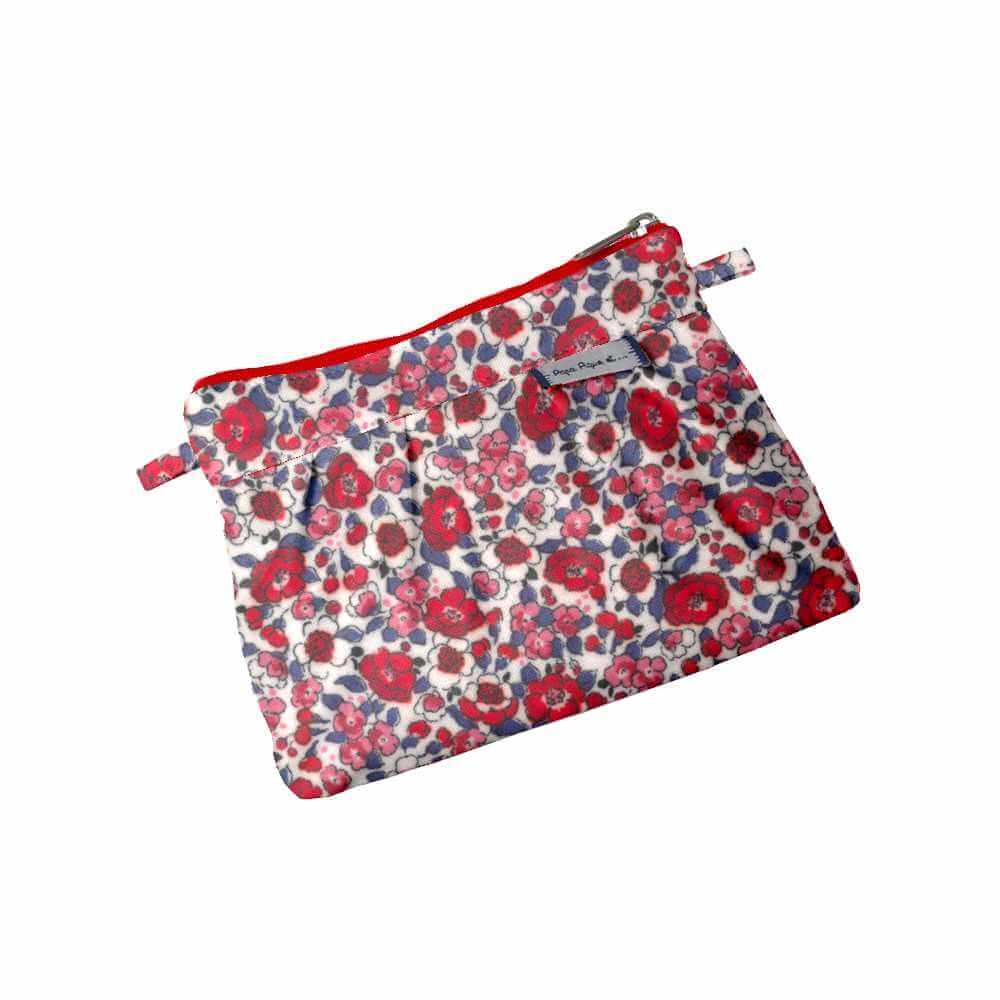 Mini Pochette Plissée Rouge Corolle