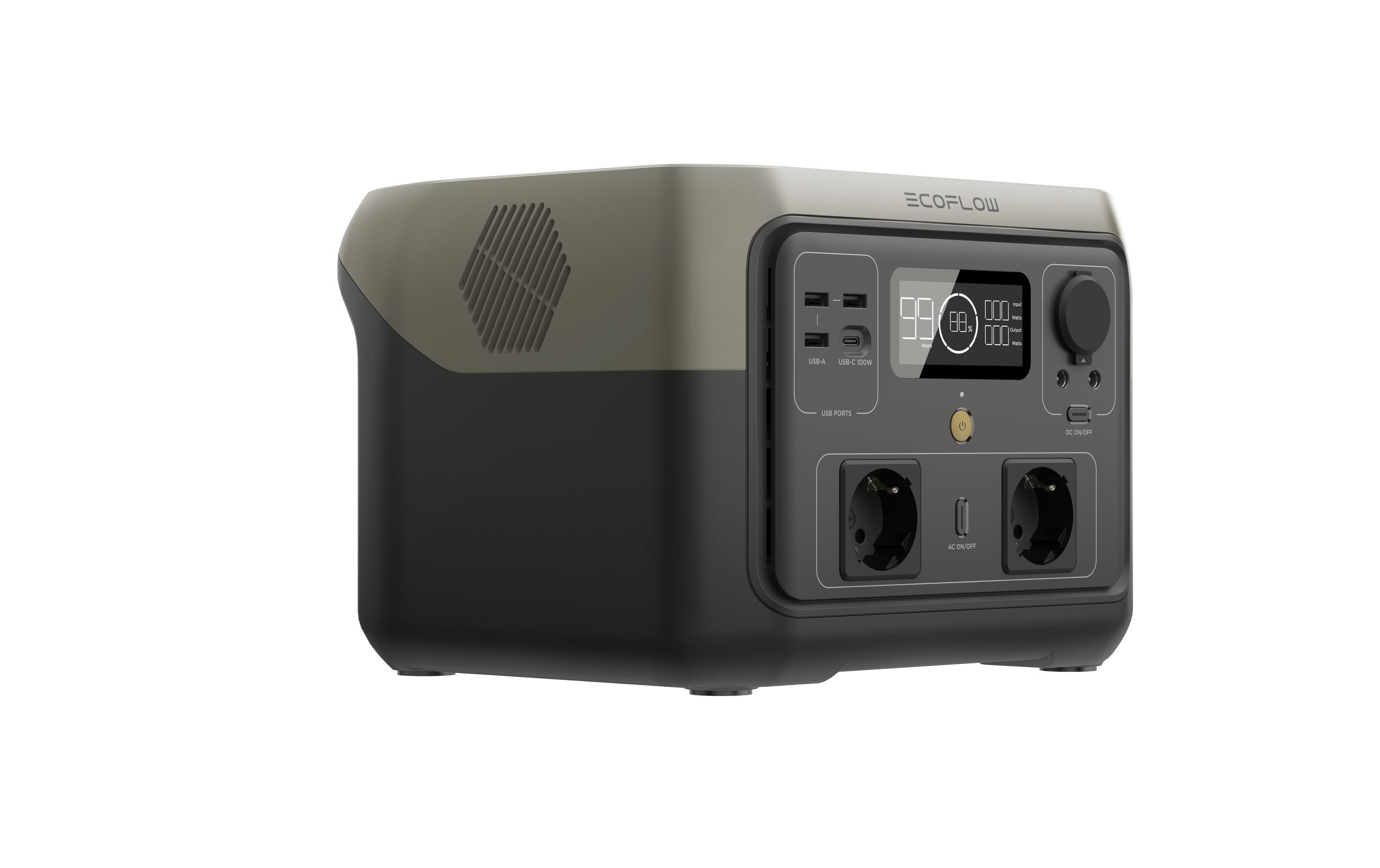 Power Station RIVER 2 Max 512 Wh<br>Tragbare Power Station mit 230 V AC Steckdose