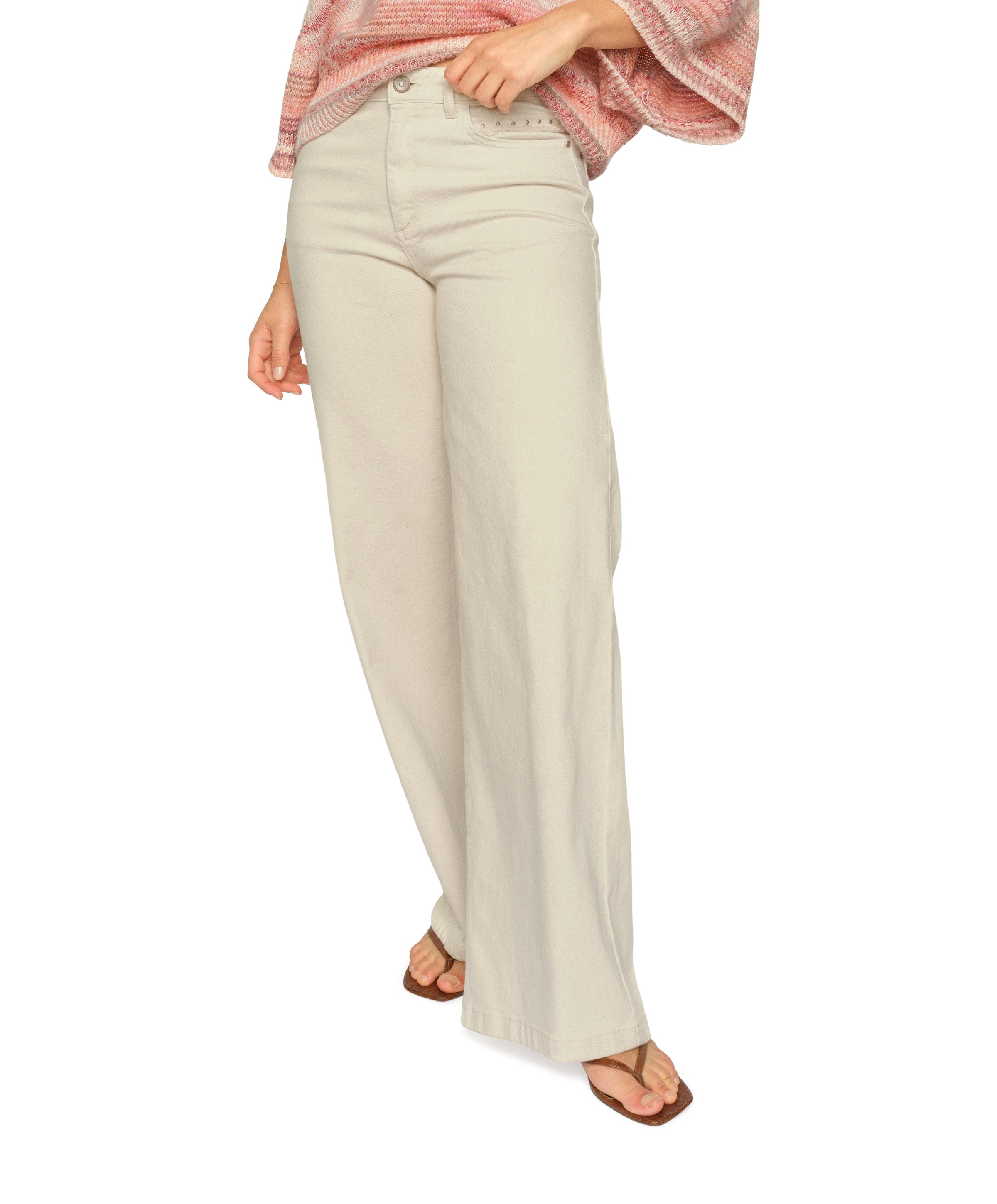 Mos Mosh MMColette Fringe dames jeans beige