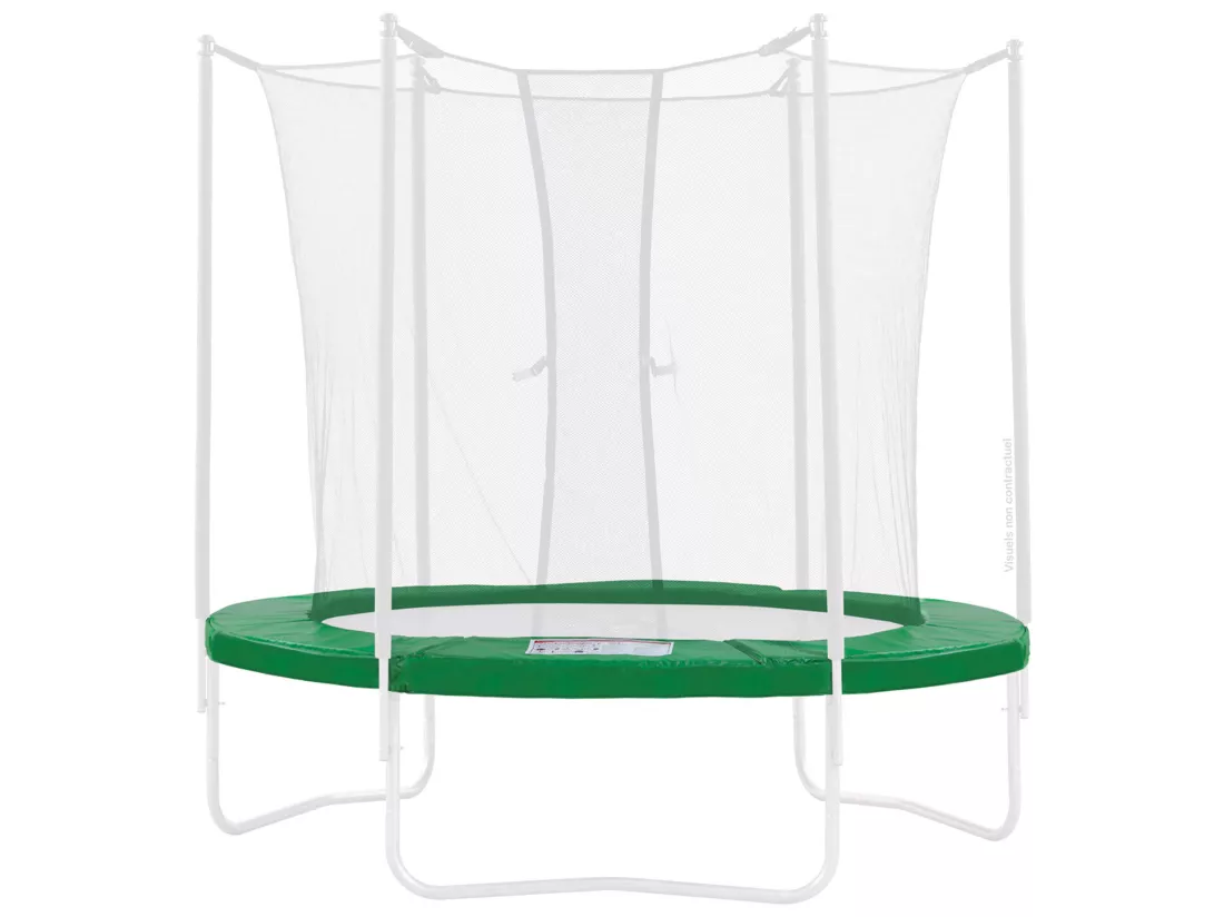 Kangui - Coussin de protection vert pour trampoline Ø 360 cm