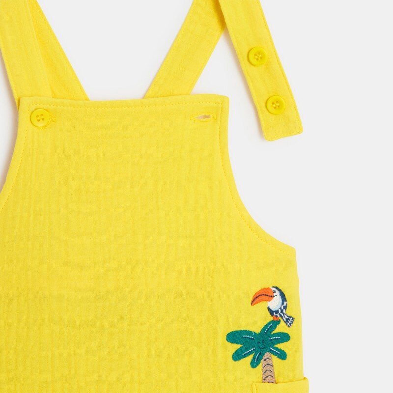 Salopette courte bébé jaune Catimini Jaune