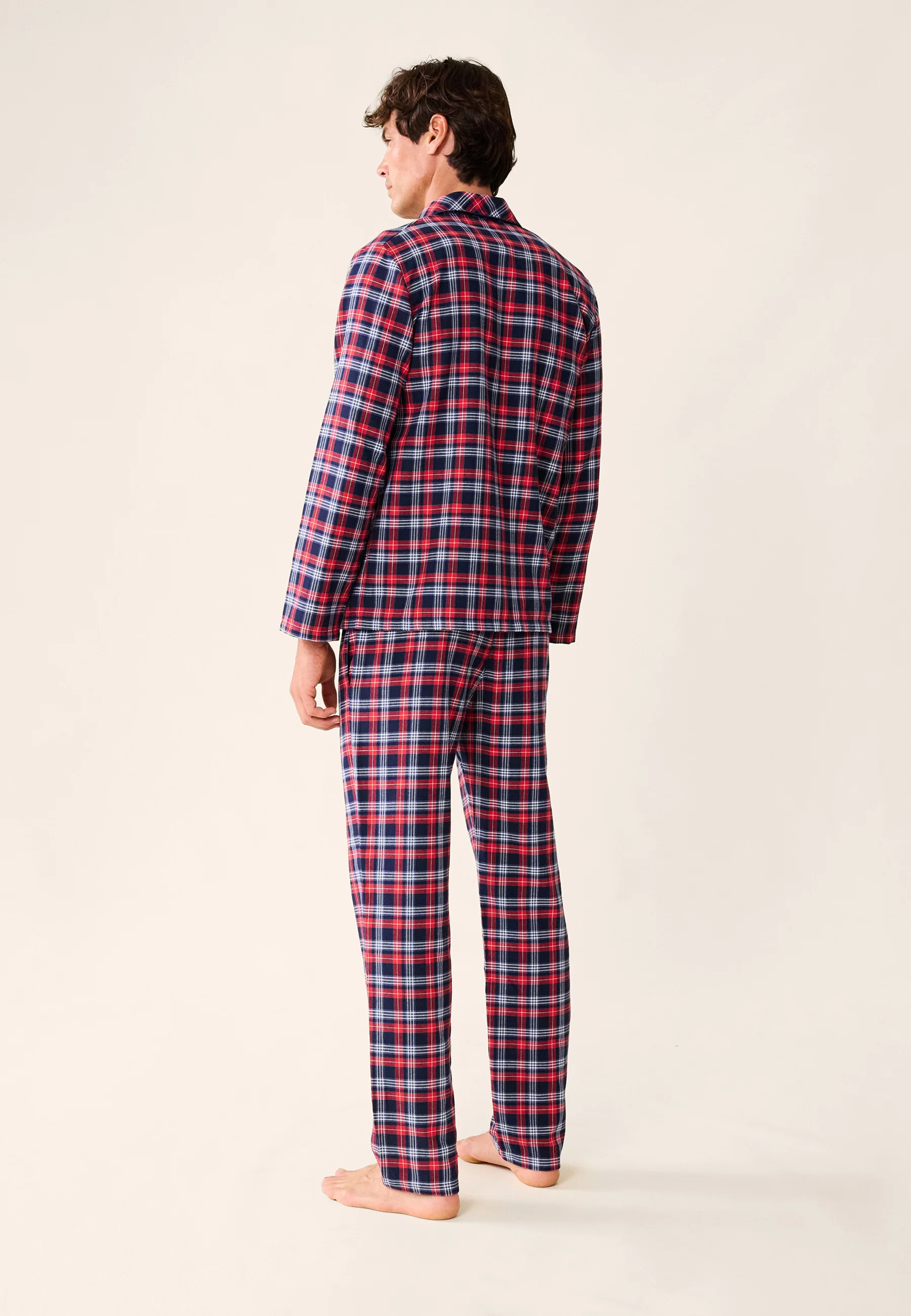 Ensemble de pyjama t-shirt et pantalon en coton-Ensemble Pyjama Baptiste Tartan