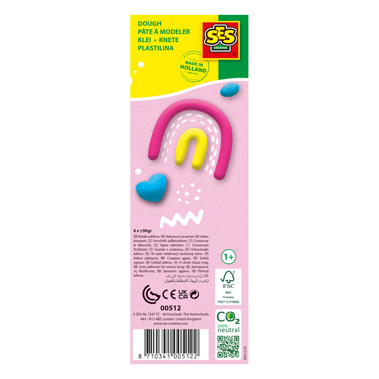SES Feel Good Klei - Happy (4x90gr)
