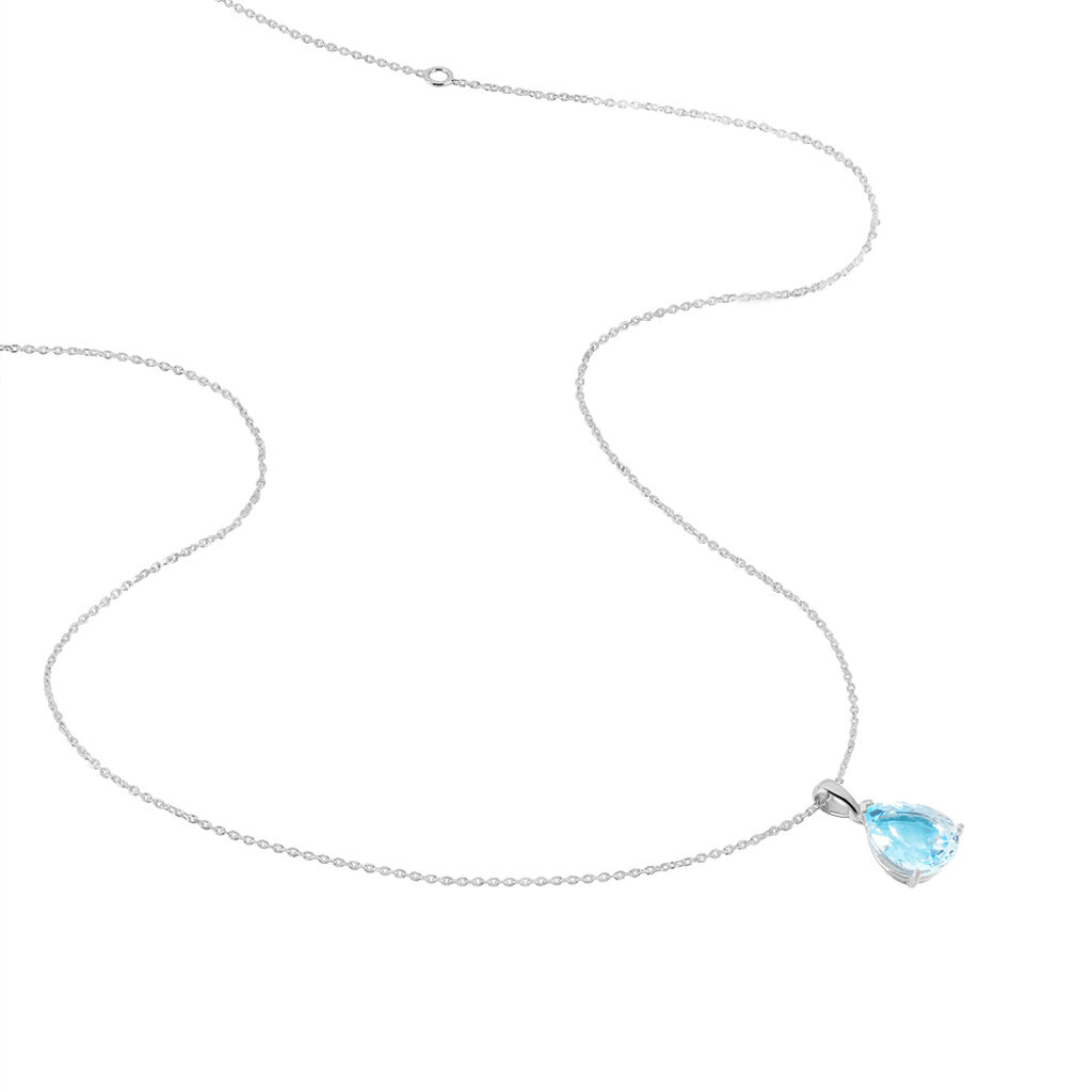 Collier Anesa Or Blanc Topaze