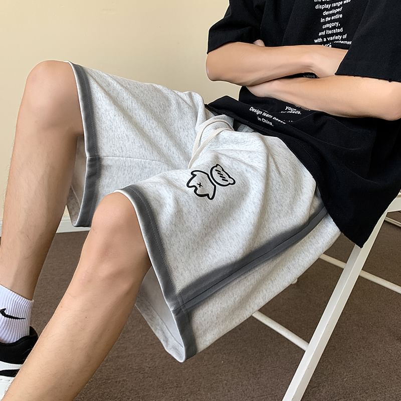 Breeson - Shorts met wijde pijpen en trekkoord in de taille