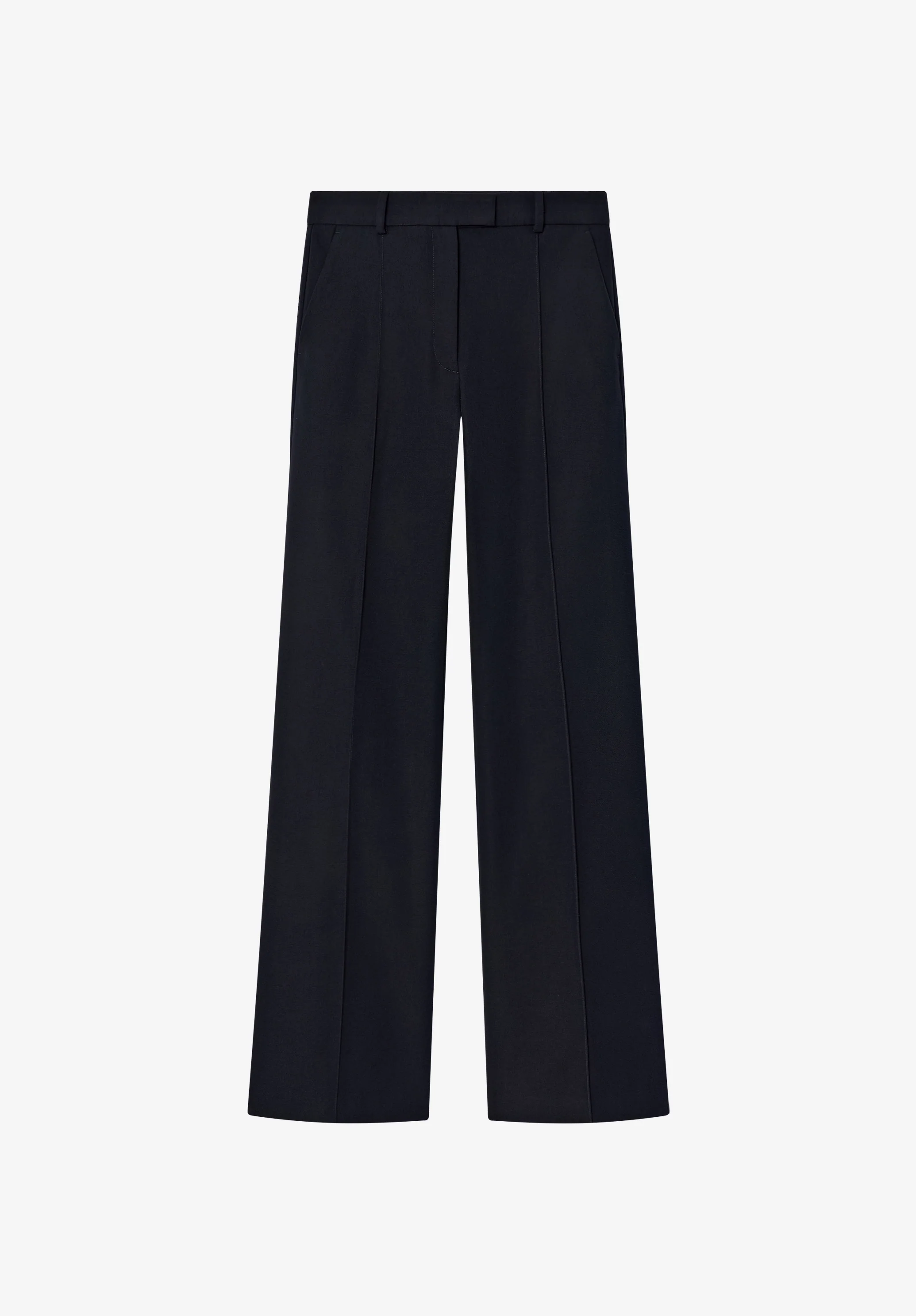 Pantalon droit à plis - Dark navy