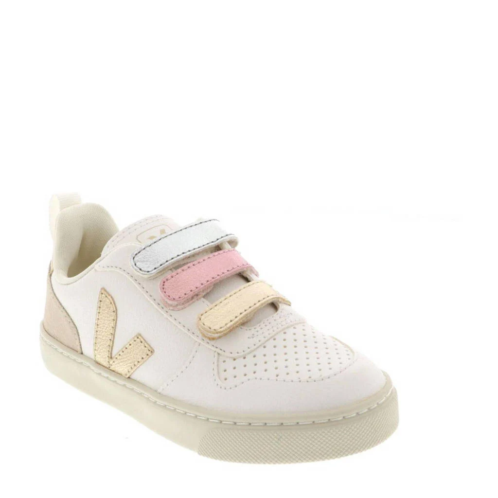 Veja leren sneakers wit/goud/roze
